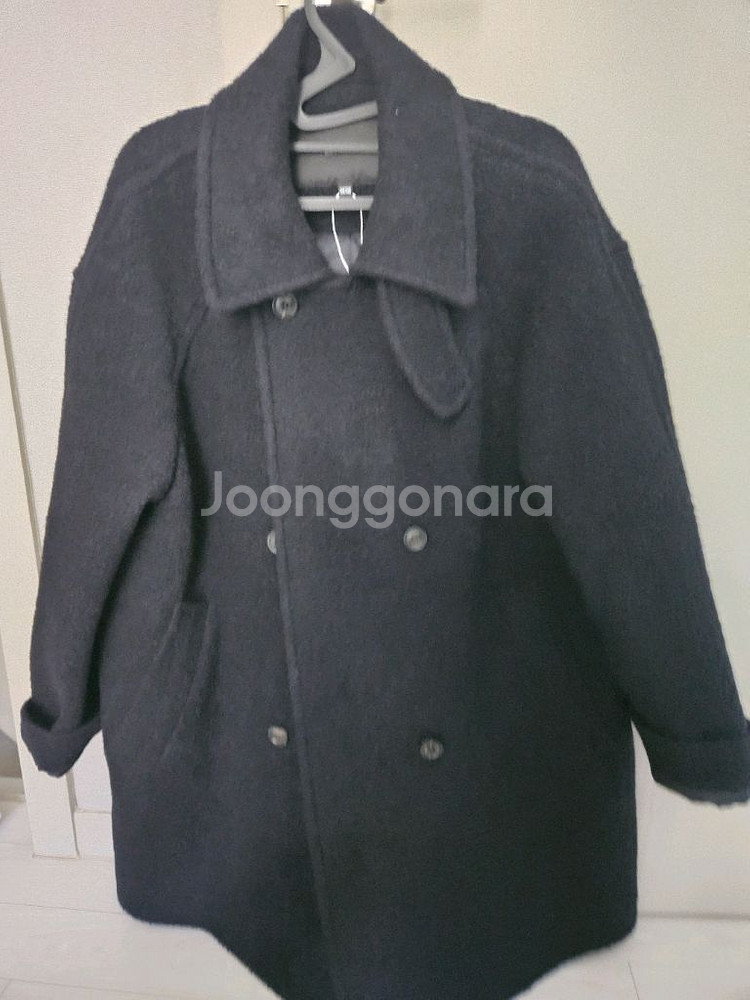 Lookast 부클 하프 코트 ONE SIZE--4