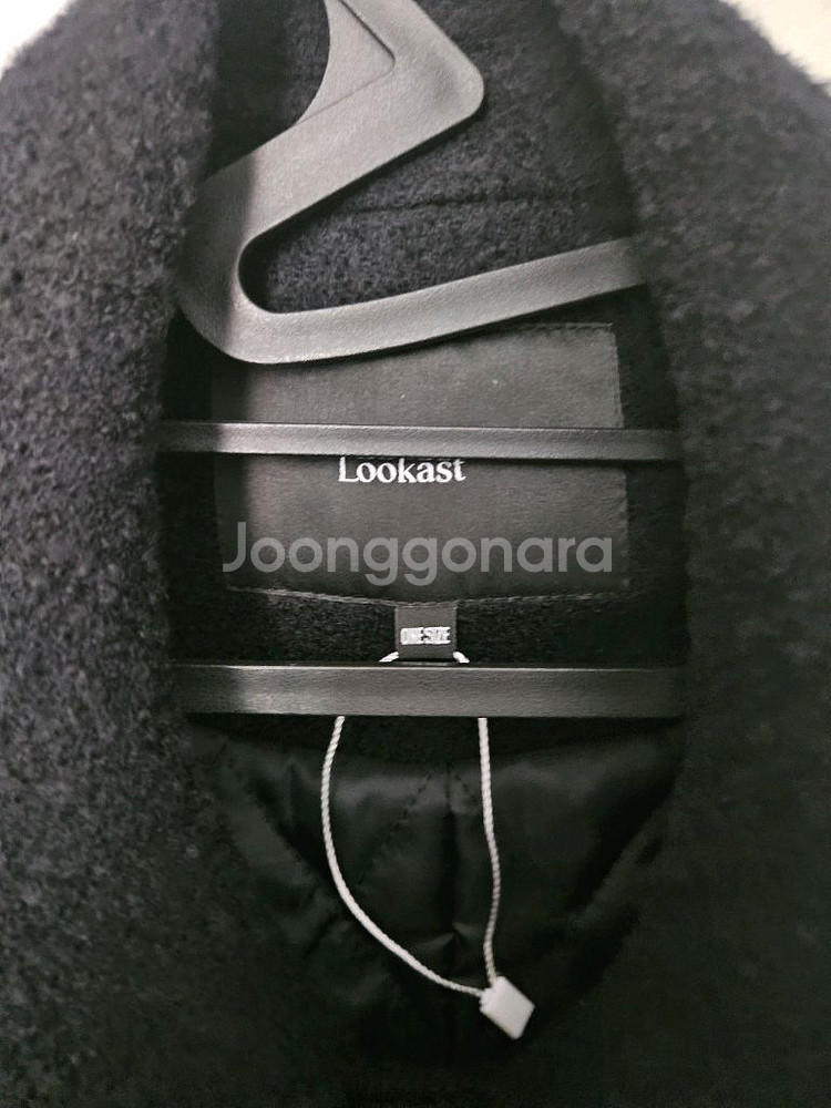Lookast 부클 하프 코트 ONE SIZE--8