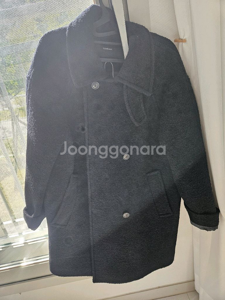 Lookast 부클 하프 코트 ONE SIZE--7