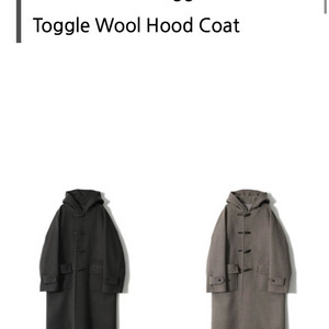 홀리선 23FW 후드 코트 차콜그레이 M(가격 협의 가능!!)