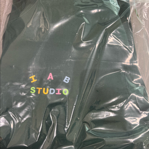 아이앱 자수 맨투맨 스웨트셔츠 s 그린