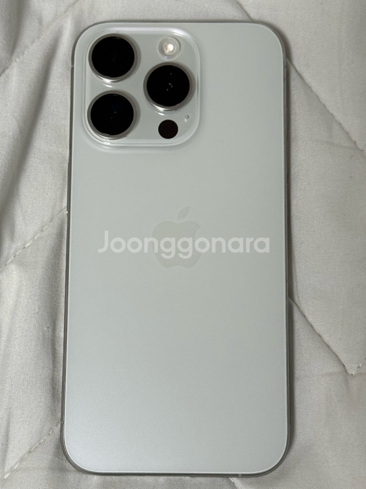 아이폰 15 프로 실버 1테라 풀박스--1