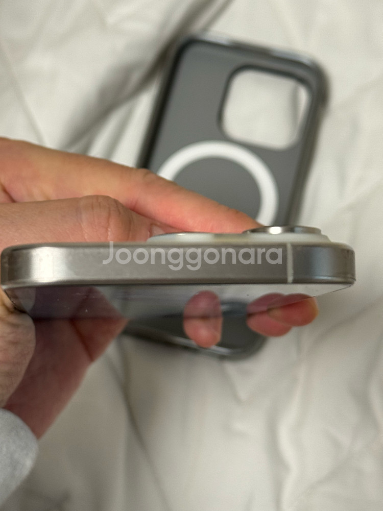 아이폰 15 프로 실버 1테라 풀박스--5