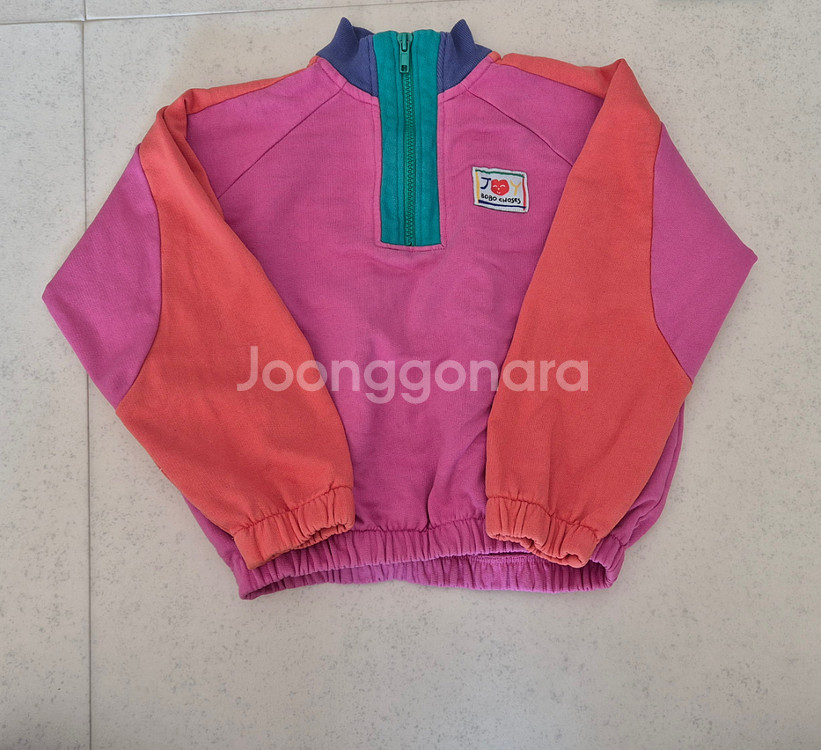 보보쇼즈 컬러블럭 맨투맨 6-7--0