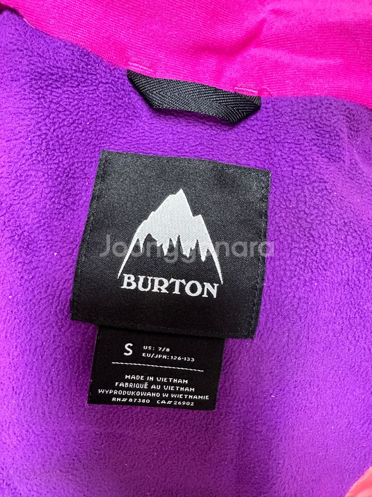 버튼 아동 여아 스키복 스노보드복 눈썰매옷 핑크 S--4