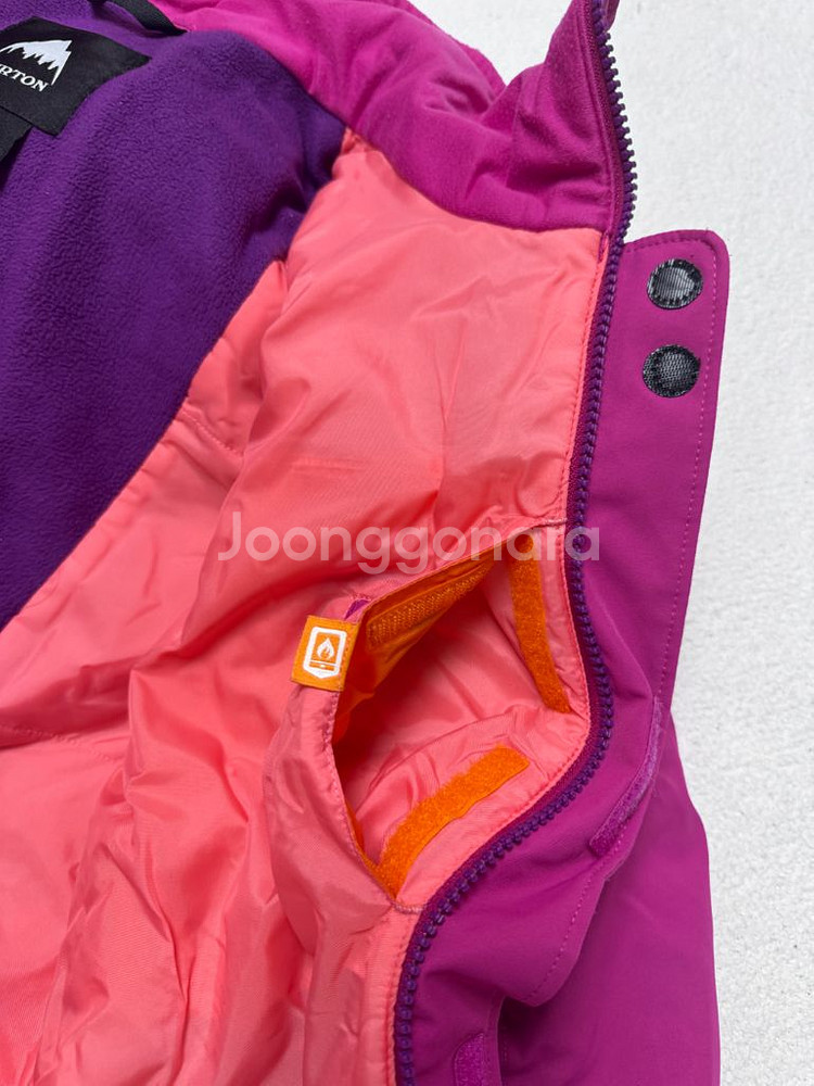 버튼 아동 여아 스키복 스노보드복 눈썰매옷 핑크 S--6