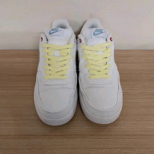 남성 나이키 코트 비전 로우 캔버스 화이트 세서미 운동화 (240)