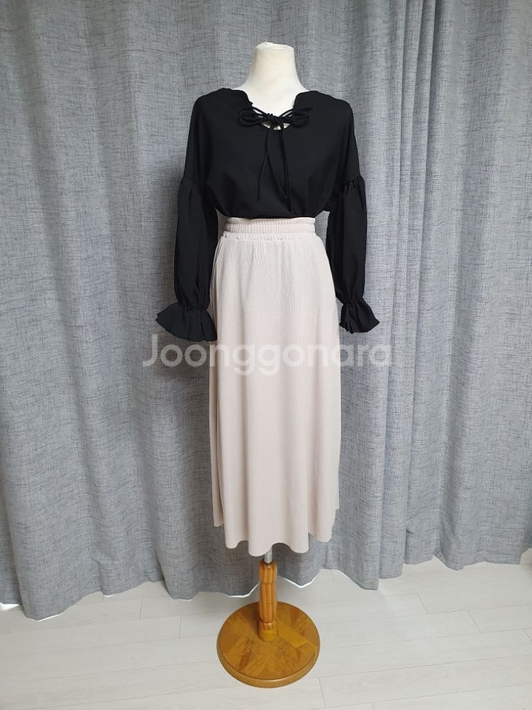 (택있는 새상품)블랙 블라우스 55~77--3