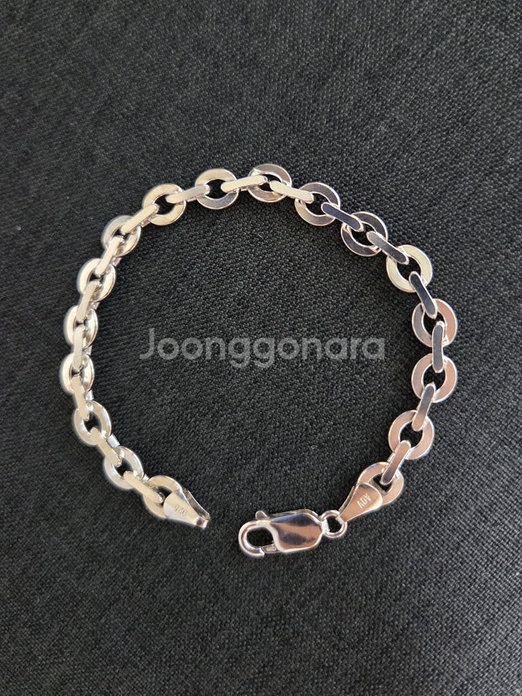 [새 상품] 실버 925 앙데뷰 이태리 체인 팔찌--0