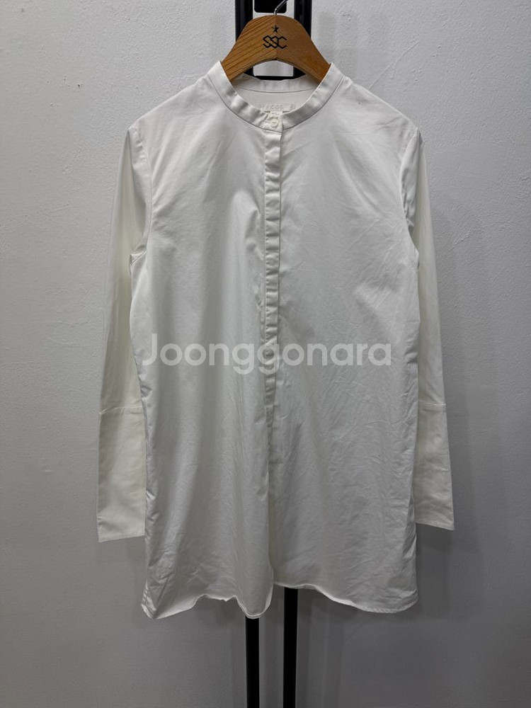 정품) COS 코스 여성 화이트 셔츠 블라우스 32--0