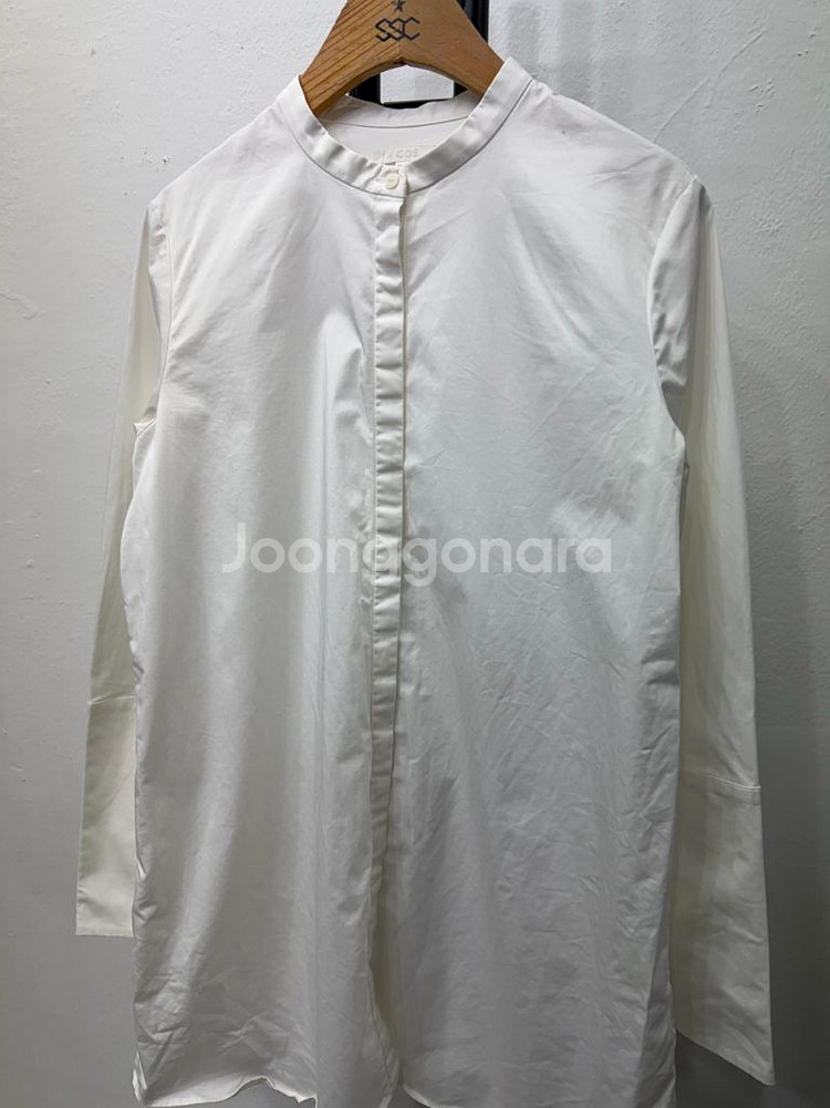 정품) COS 코스 여성 화이트 셔츠 블라우스 32--2