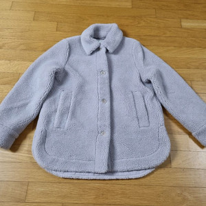 COS 테디 뽀글이 자켓 라벤더