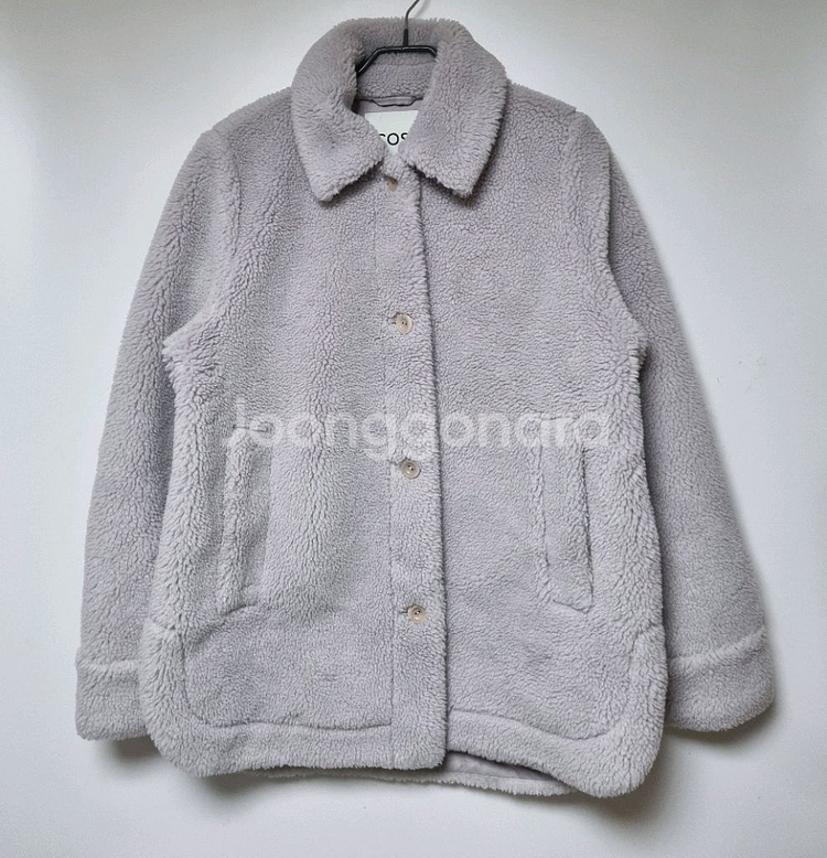 COS 테디 뽀글이 자켓 라벤더--1