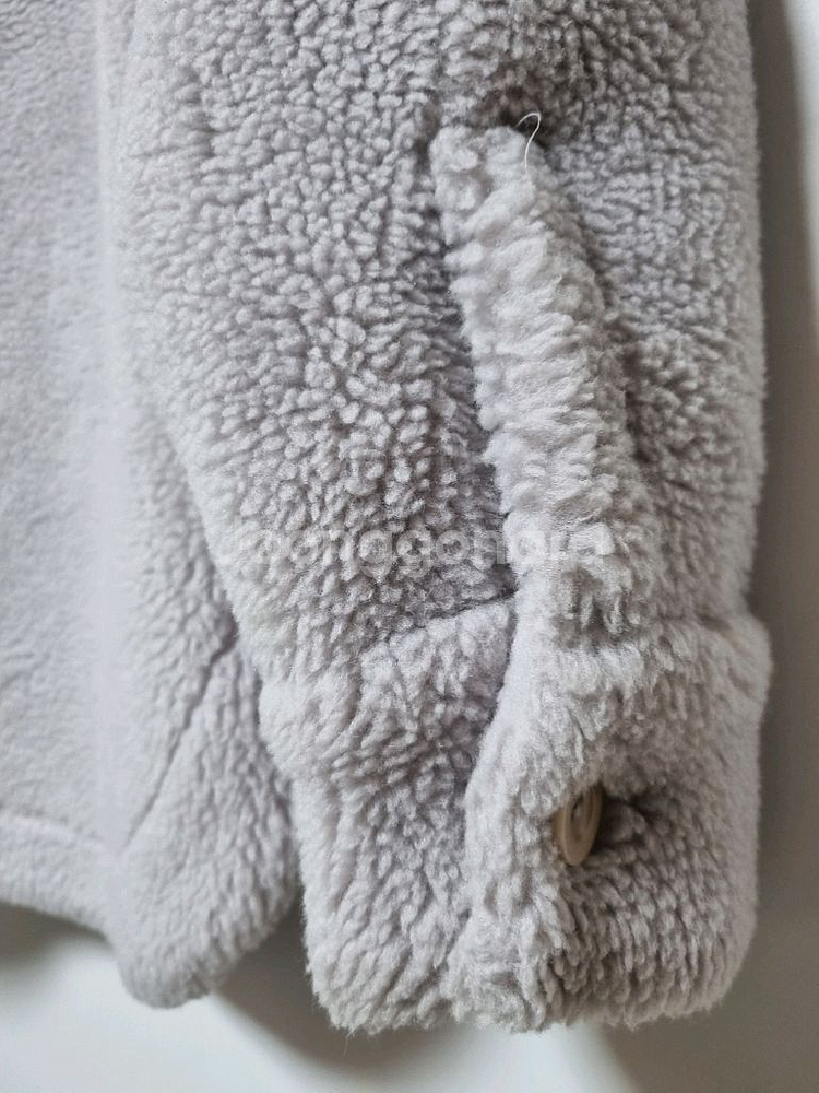 COS 테디 뽀글이 자켓 라벤더--6