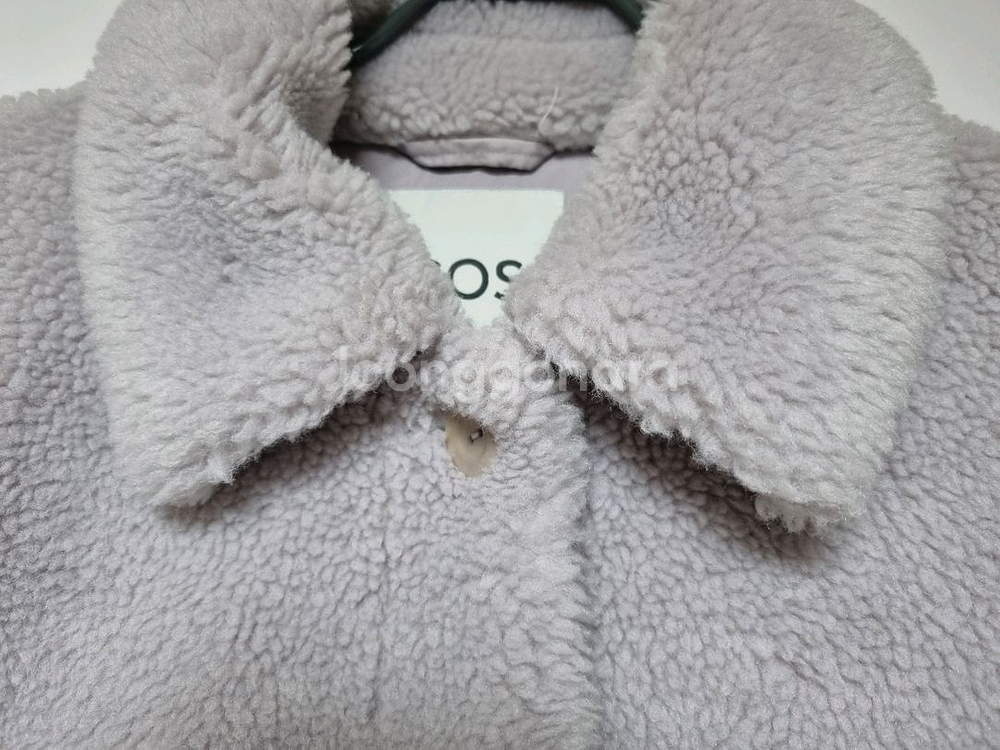 COS 테디 뽀글이 자켓 라벤더--3