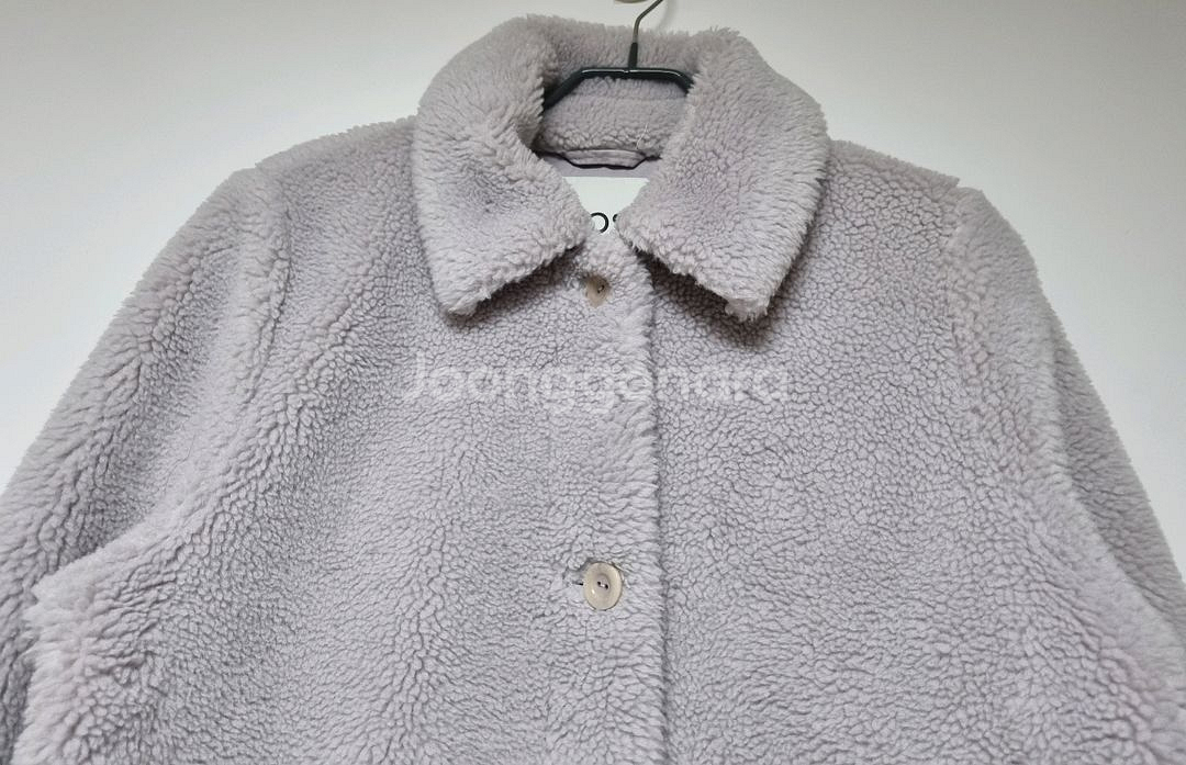 COS 테디 뽀글이 자켓 라벤더--4