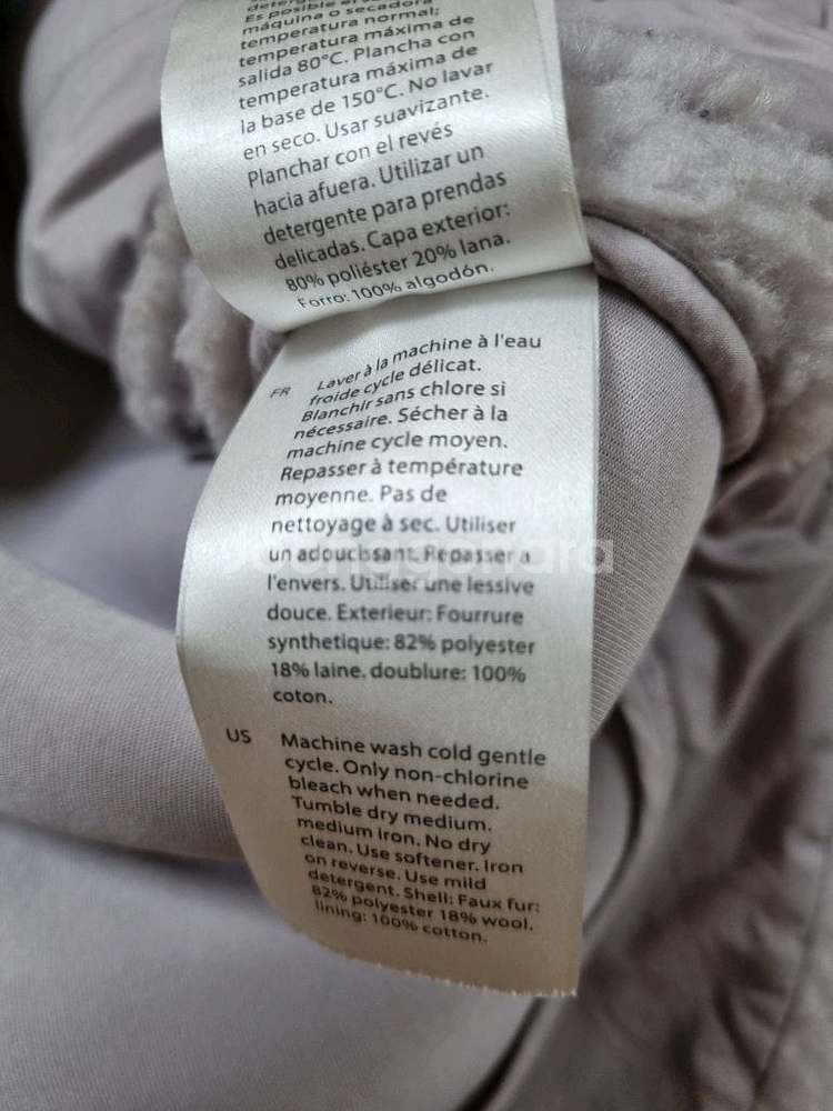 COS 테디 뽀글이 자켓 라벤더--9