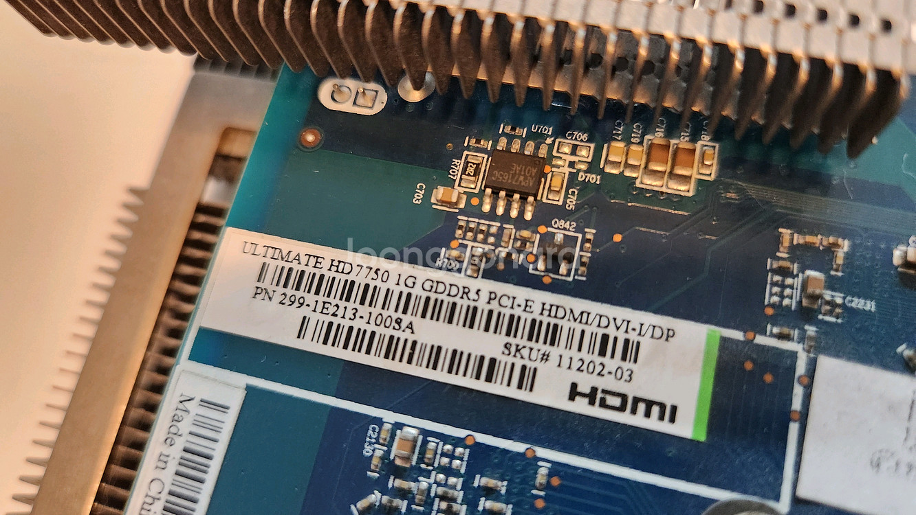 사파이어 라데온 Ultimate HD7750 1G Fanless 그래픽카드--2