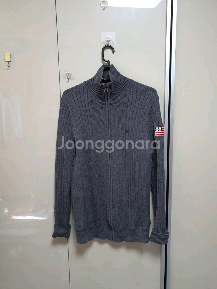 타미힐피거데님 남성 집업가디건(m)/무배1.5 만원--0