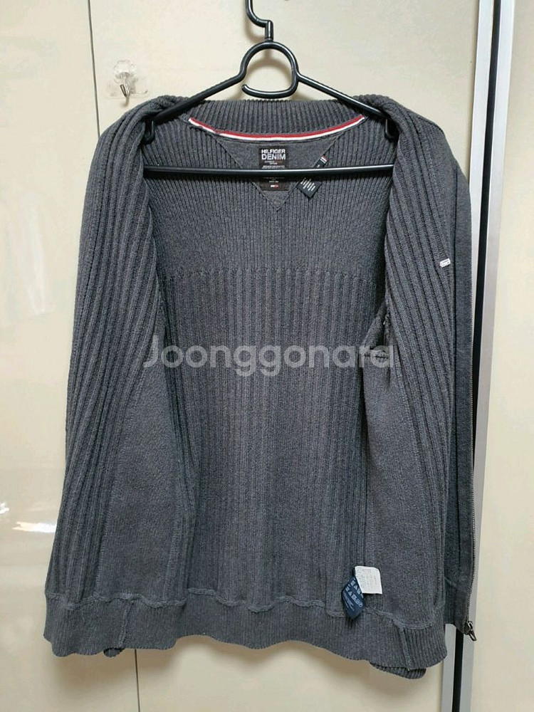 타미힐피거데님 남성 집업가디건(m)/무배1.5 만원--3