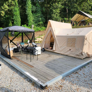 모비가든 클라우드 빌라 12.6 에어텐트+에어매트+그라운드시트+러그+에어펌프+어댑터+무선 써큘레이터