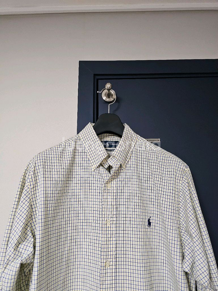 폴로 랄프로렌 체크 셔츠--0