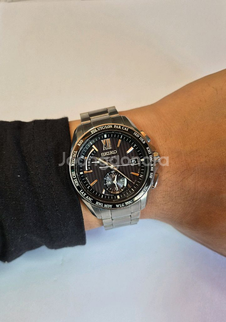 세이코 상위 브라이츠 SAGA145 전파수신 월드타임 시계 정리합니다.--1