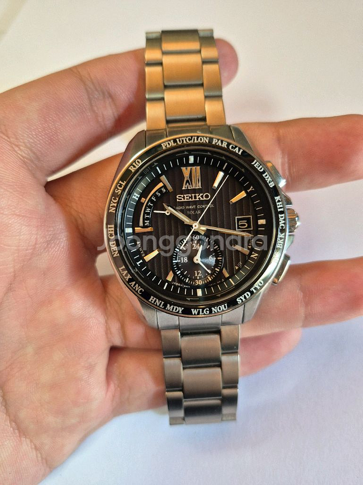 세이코 상위 브라이츠 SAGA145 전파수신 월드타임 시계 정리합니다.--5