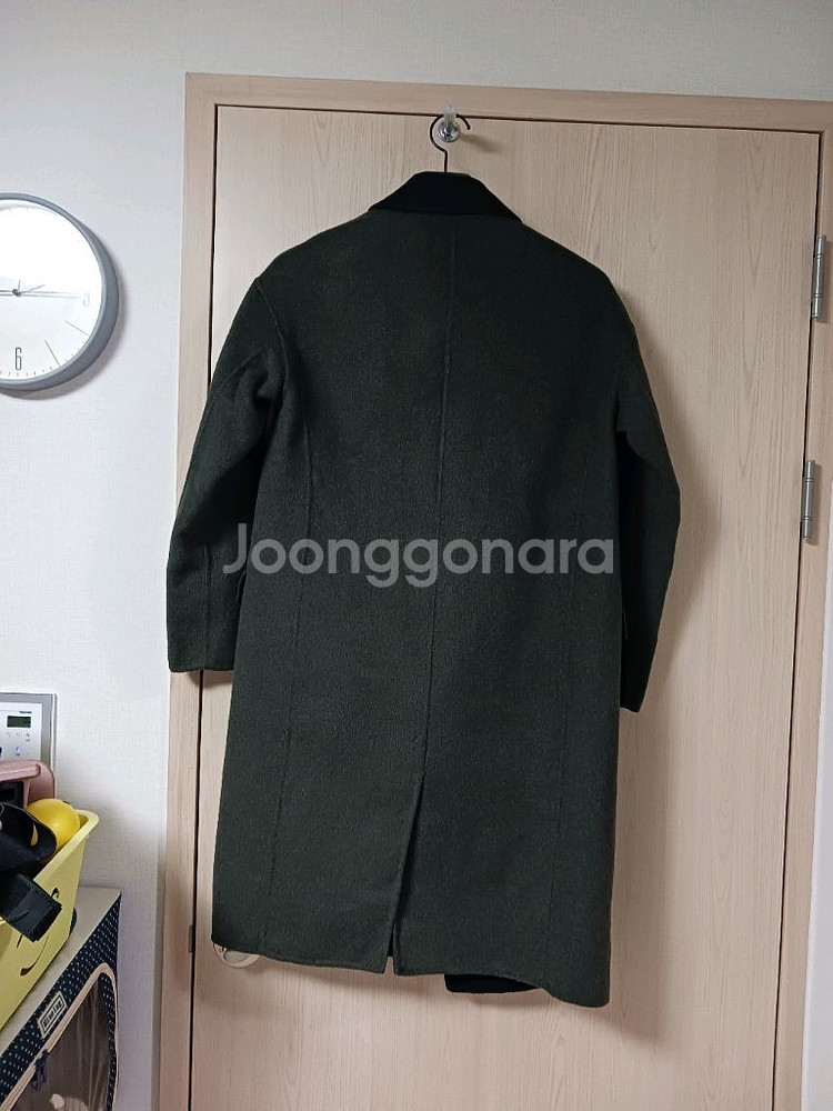 ab.plus 카키색 핸드메이드 롱코트 55 거의새거--2
