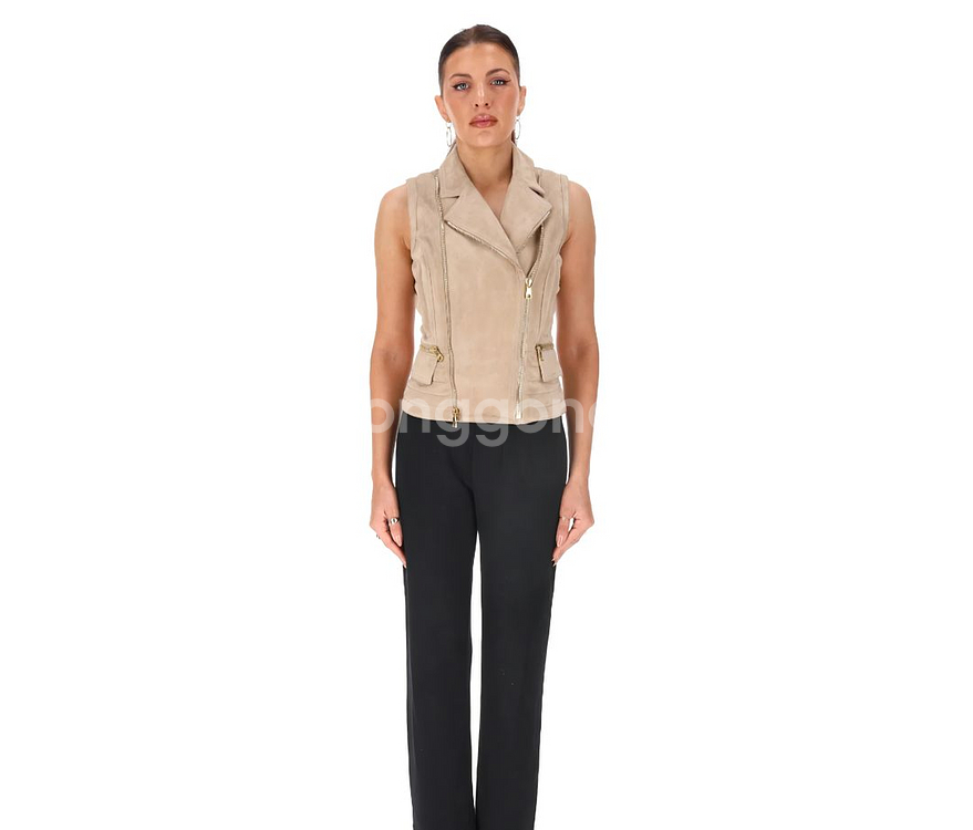 BALMAIN 발망 천연 양가죽 무스탕 조끼 36사이즈--6