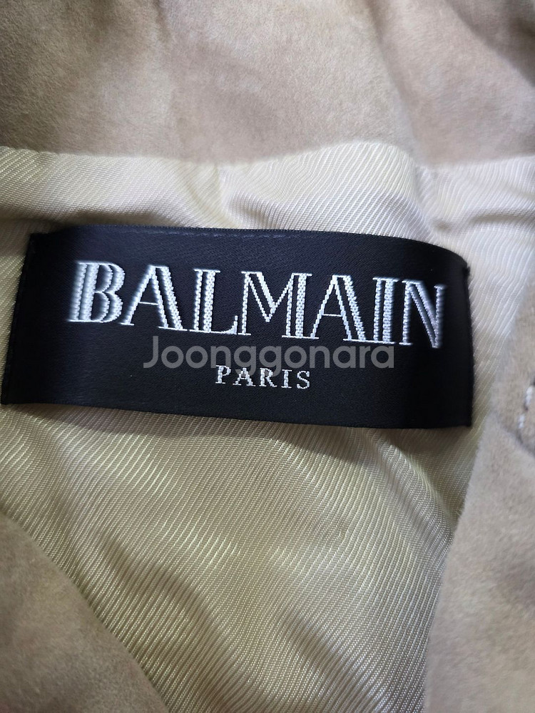 BALMAIN 발망 천연 양가죽 무스탕 조끼 36사이즈--4