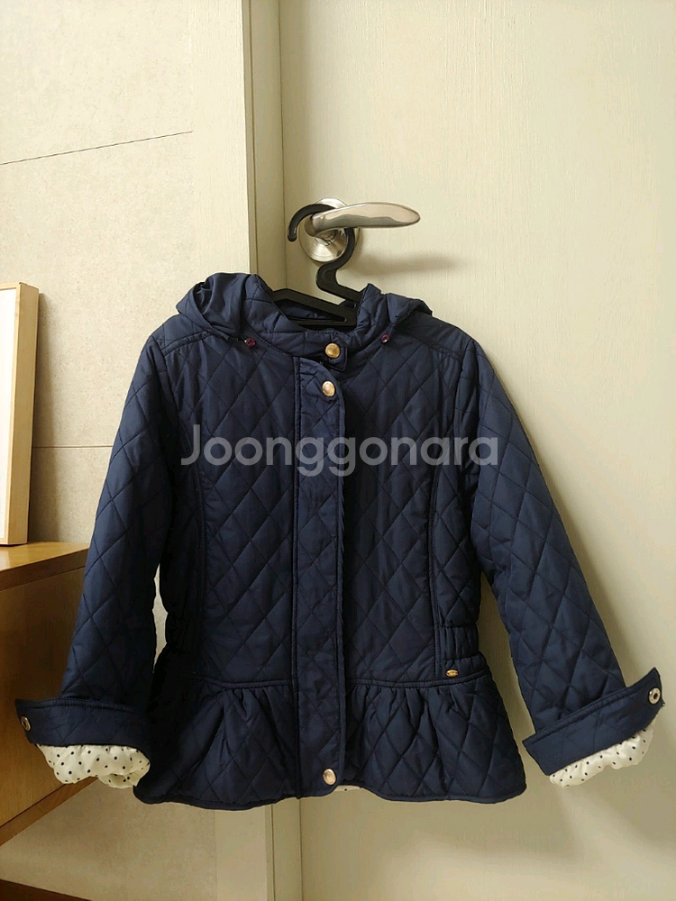 여아 꼬망스 누빔 점퍼 140사이즈(반값택포8천원)--0