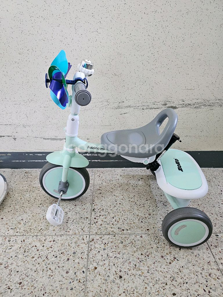 조코 접이식 유아 세발 자전거 핑크&민트 2대(상태최상)--1