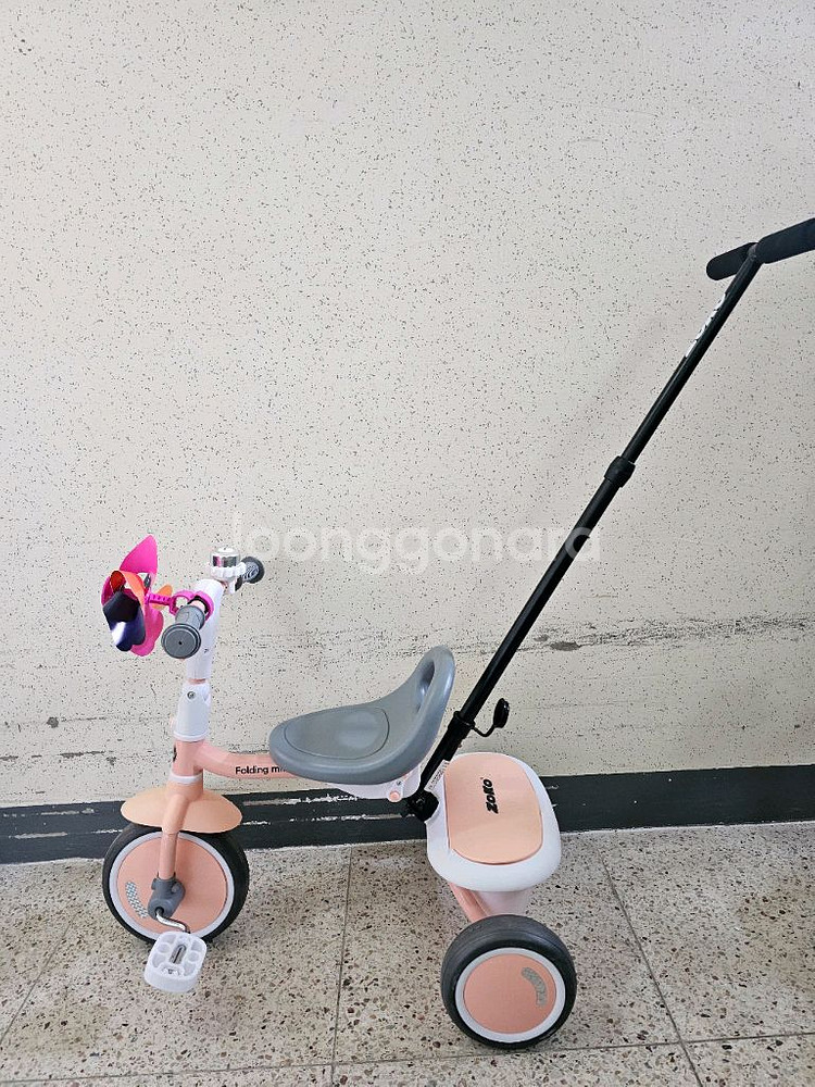 조코 접이식 유아 세발 자전거 핑크&민트 2대(상태최상)--5