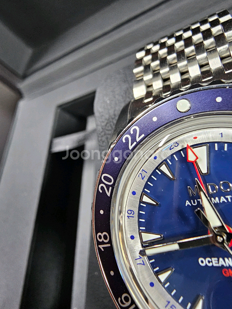 미도 오션스타 GMT 샤크 에디션 오토매틱 시계--1