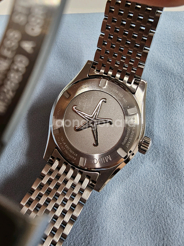 미도 오션스타 GMT 샤크 에디션 오토매틱 시계--5