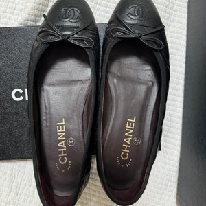 샤넬 퀼팅 발레리나 플랫 블랙 38 (비브람완료)