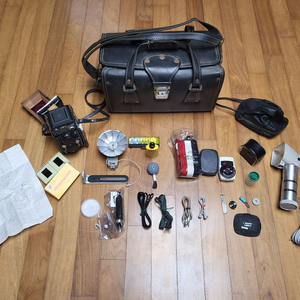 레트로 야시카 MAT-124 중형 필름카메라 외 모두일괄 택포