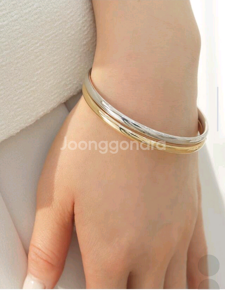 4mm 뱅글팔찌 14k 17cm 보스크 그레이룸 오르 시에 어라운드율 러브유--1