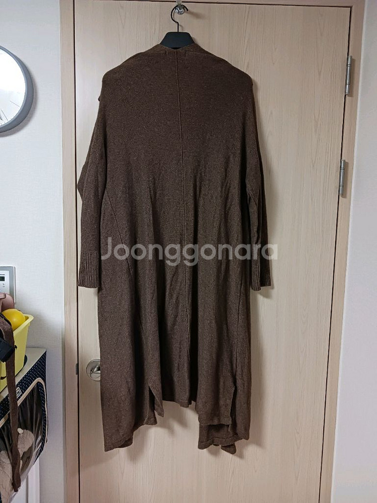 브라운 롱가디건 55~66 거의새거--2