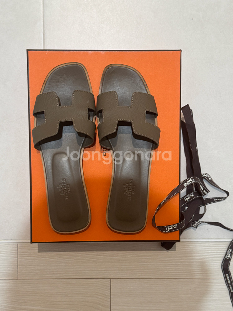 에르메스 오란 슬리퍼 에토프 풀박 38 (240-245)--1