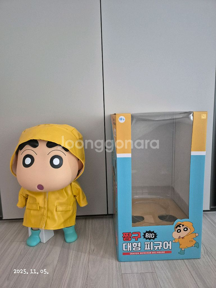 짱구 대형 캐릭터 레인코트 피규어--0