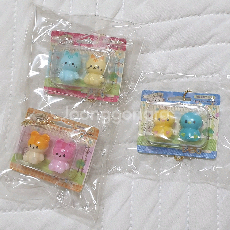 아니모 가챠 피규어 새 고양이 햄스터--0