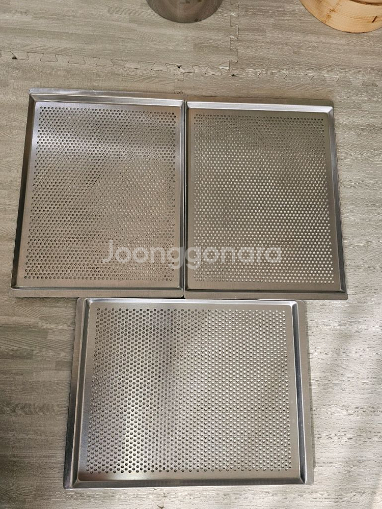 타공판 3개 스테인리스 베이킹용&설기--0