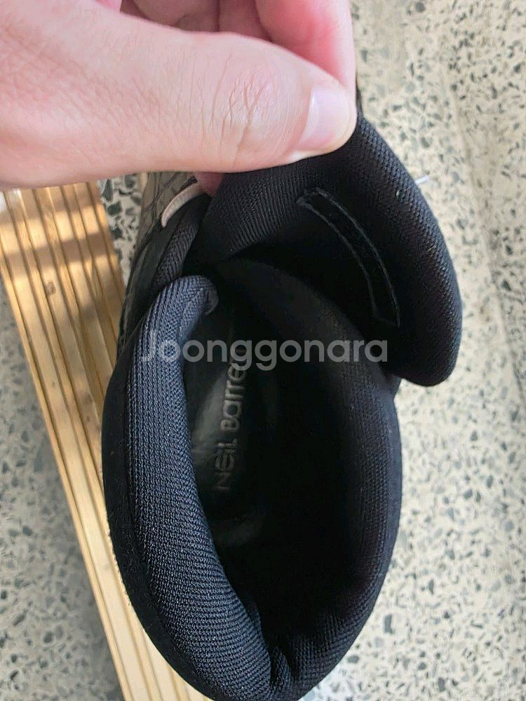 닐바렛 블랙 가죽 반탑 스니커즈 팝니다 구두 로퍼--6