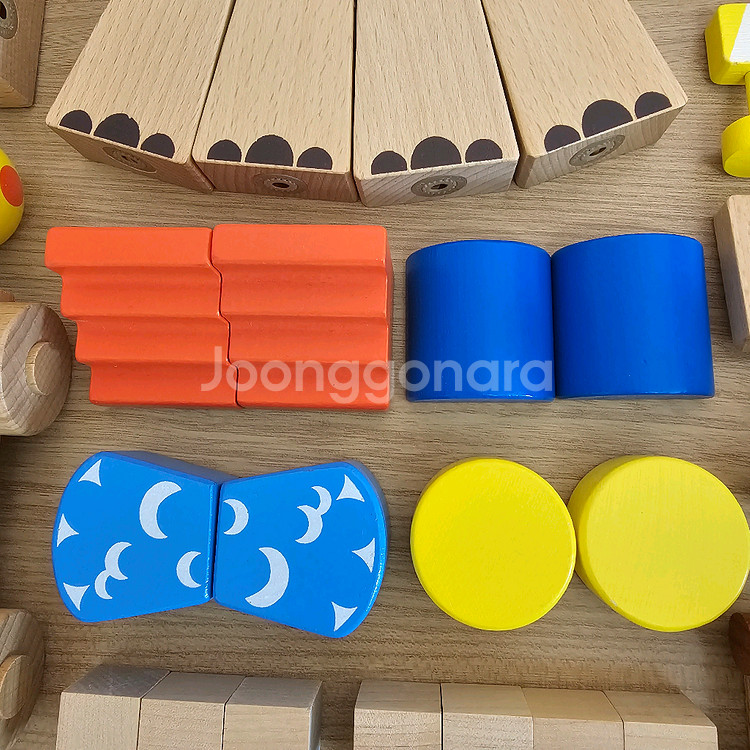 ((리뉴얼모델 상태좋음)) 키즈스콜레 크리에이티브7 원목자석블럭--4