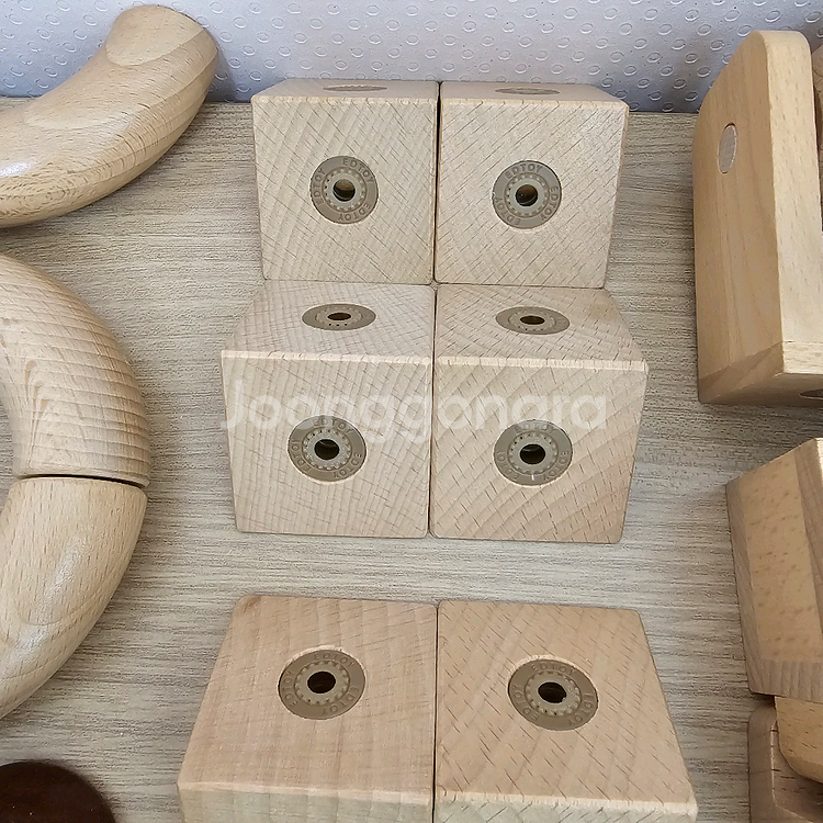 ((리뉴얼모델 상태좋음)) 키즈스콜레 크리에이티브7 원목자석블럭--6