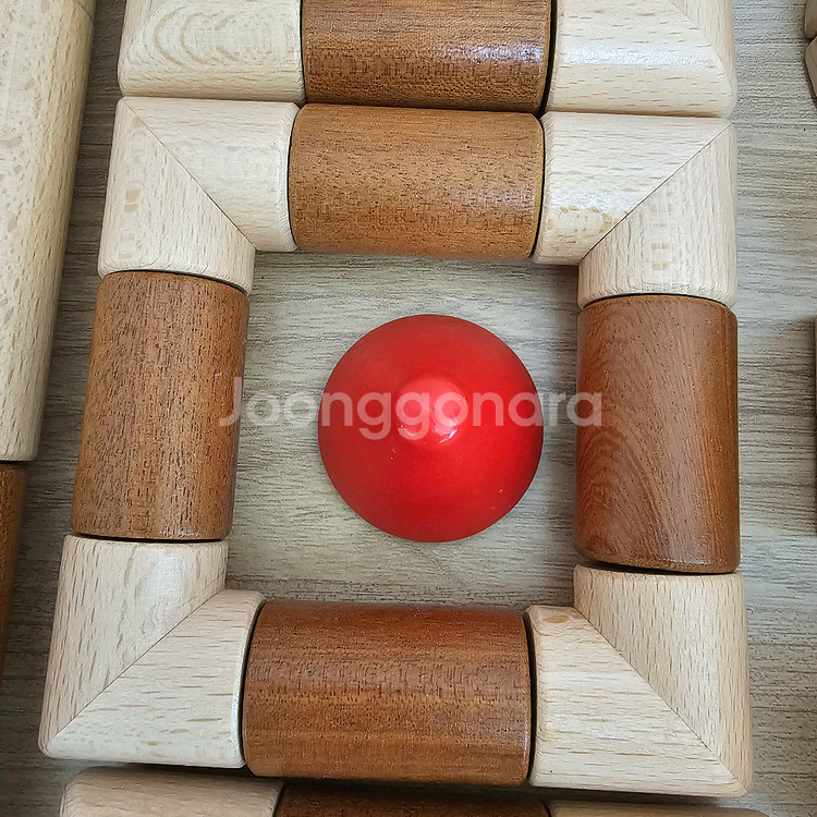 ((리뉴얼모델 상태좋음)) 키즈스콜레 크리에이티브7 원목자석블럭--3