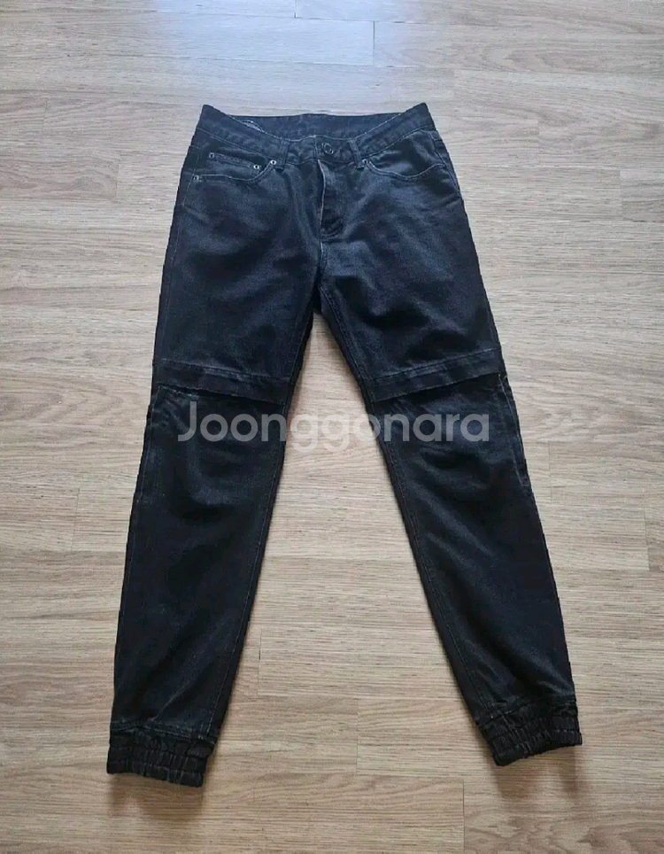 준지 조거팬츠 청바지 흑청 연청 44사이즈 정품--2