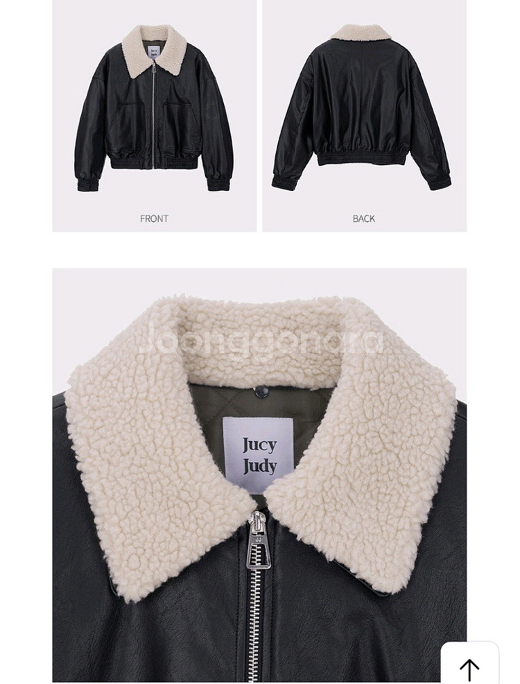 쥬시쥬디 여성 가죽자켓--1